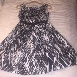 Black and white dress